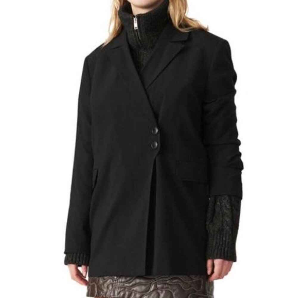 GANNI Black Belted Blazer